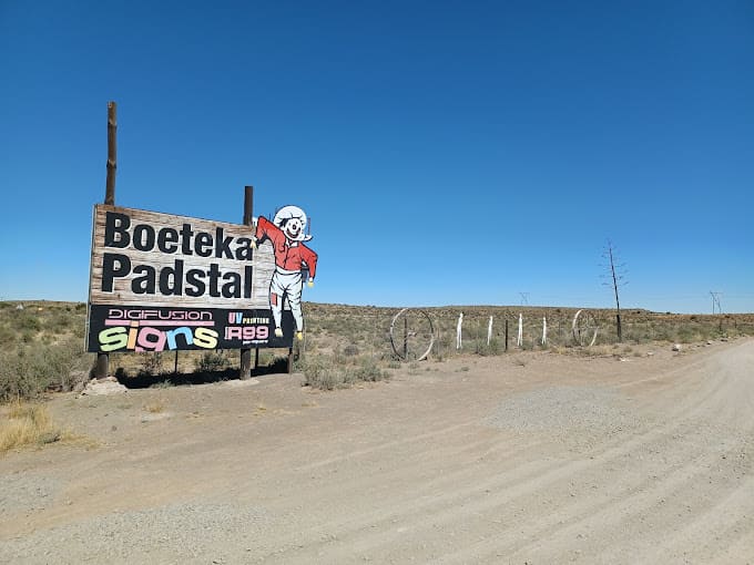 Iconic sign outside Boeteka Padstal