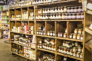 Assorted preserves at Weskus Padstal